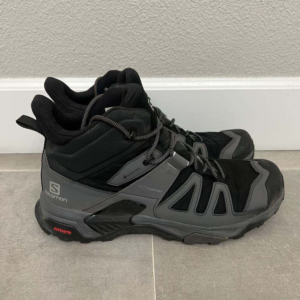 Salomon X Ultra 4 Mid GTX Mens Size 11.5 Hiking Boots Gore-Tex Lace Up Shoes